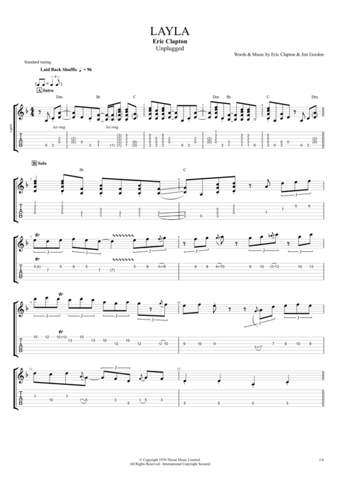 Sheet Music For Layla By Eric Clapton Includes transpose, capo hints, changing speed and much more. music sheet andrea blogger