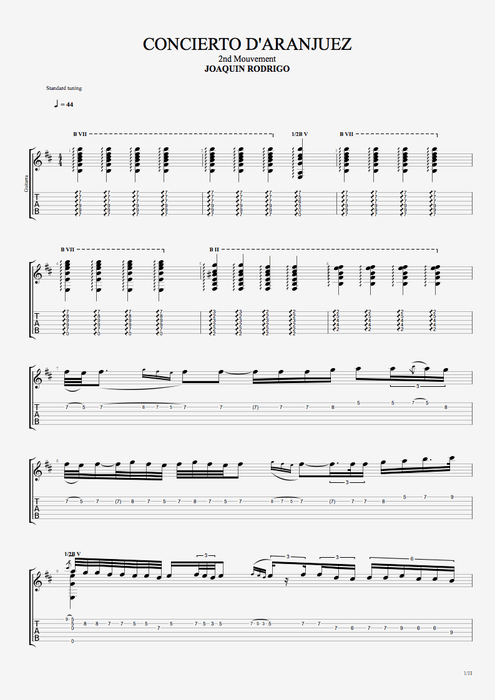 concierto de aranjuez guitar solo pdf 14