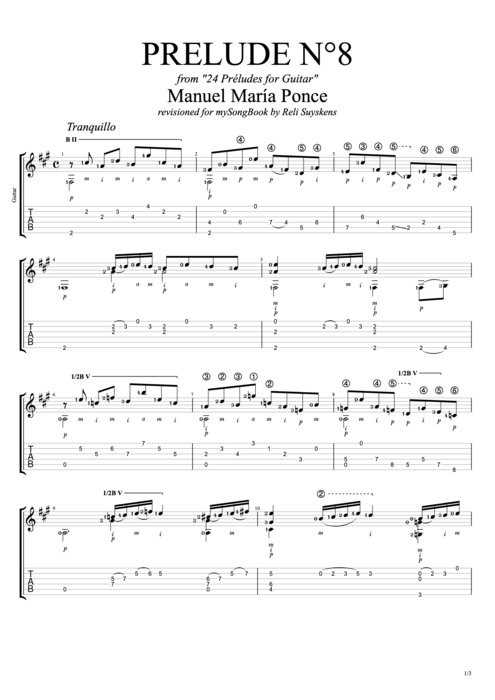 manuel ponce prelude in e major guitar pdf