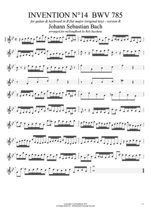 Johann_sebastian_bach-invention_no14_bwv_785-guitar_piano-bb_major-version_b-harpsichord