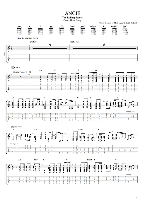 angie guitar pro tab download