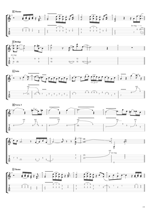 Where Do You Think You're Going? - Dire Straits tablature