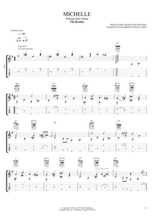 Michelle - The Beatles tablature