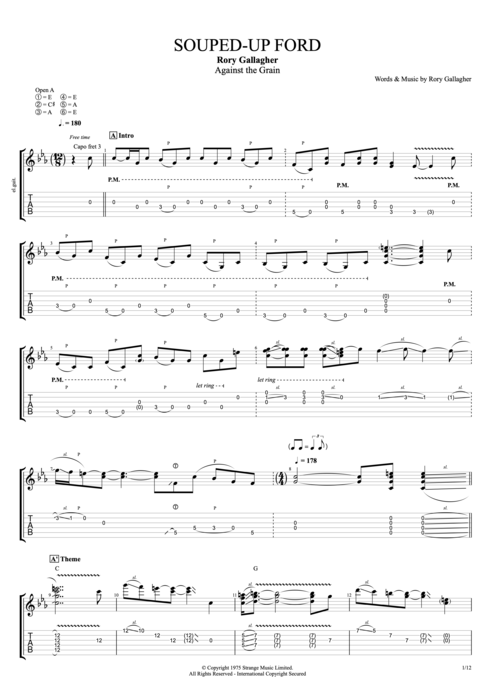 Souped-Up Ford - Rory Gallagher tablature